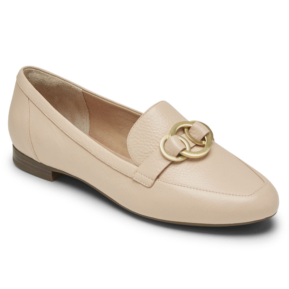 Rockport Loafers Dame Beige - Total Motion Tavia Ring - FSVK98463